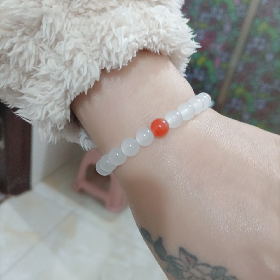 Natural Xinjiang Hotan Jade Ball Handstring - LuxeBloom