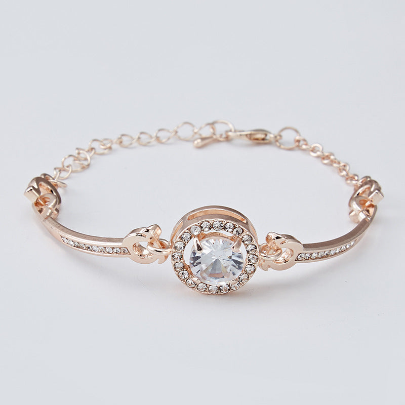 Women's Casual Diamond Quartz Bracelet Watch - LuxeBloom