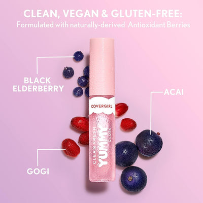 Clean Fresh Yummy Gloss – Lip Gloss, Sheer, Natural Scents, Vegan Formula - Havana Good Time