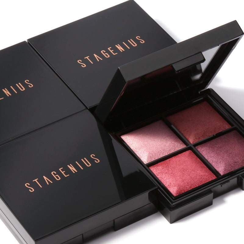 STAGENIUS four-color baked eyeshadow tray - LuxeBloom
