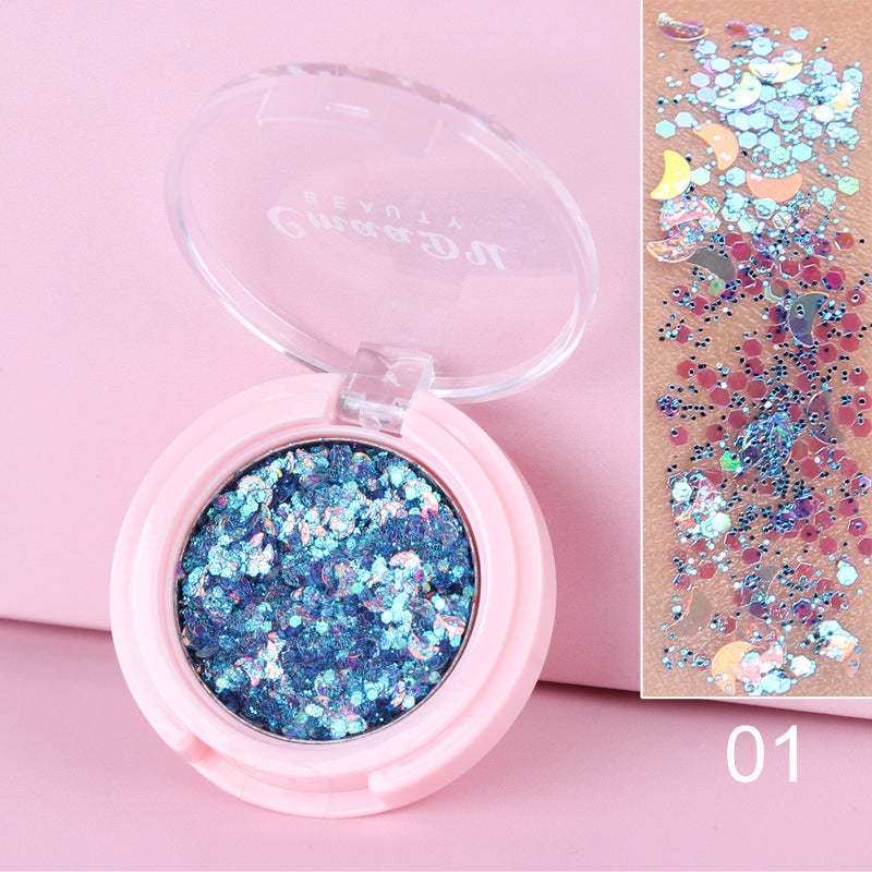 Monochrome Glitter Powder Sequin Eyeshadow - LuxeBloom