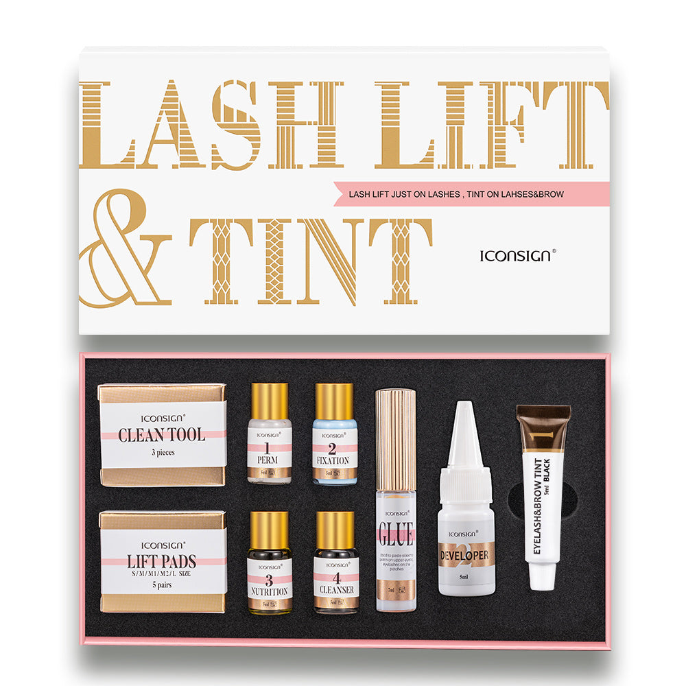 ICONSIGN Lash Lift EyeLash Eyebrow Dye Tint Kit Lashes Perm Set Brow Lamination Makeup Tools - LuxeBloom