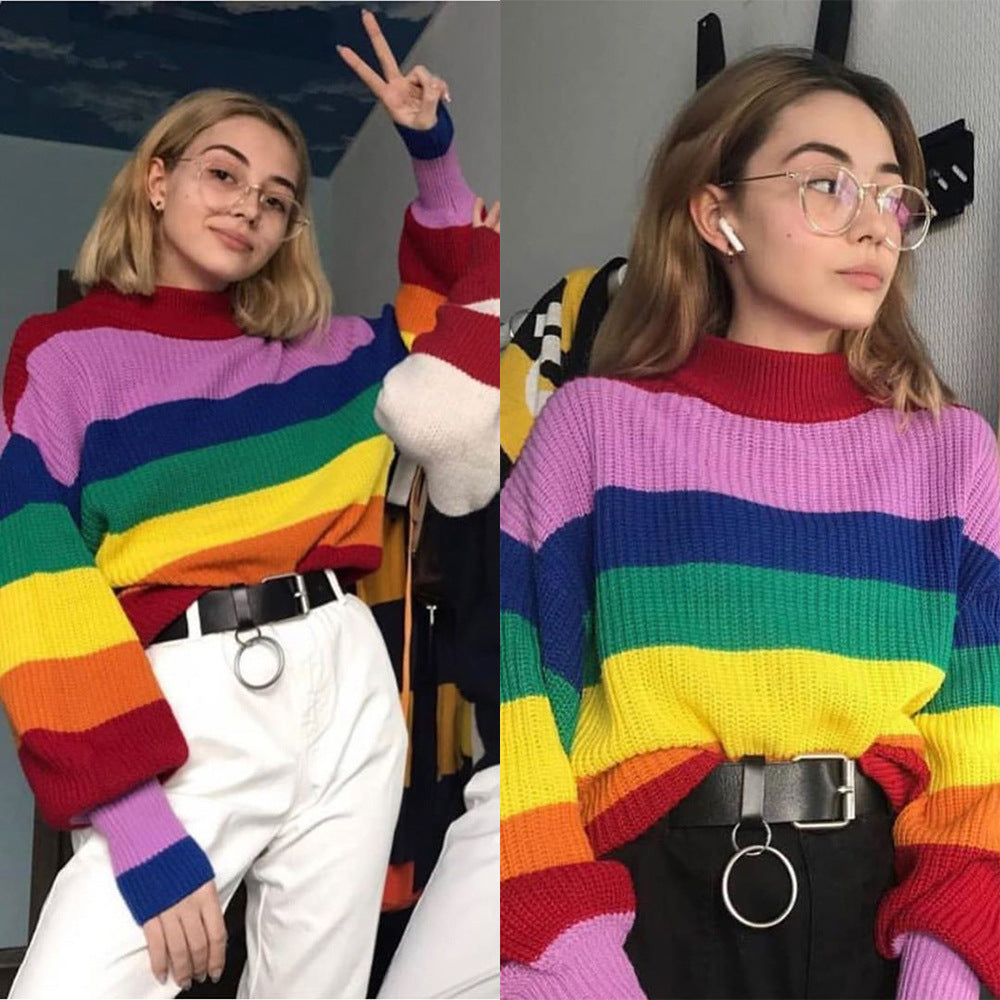 Autumn and winter sweater tops - LuxeBloom