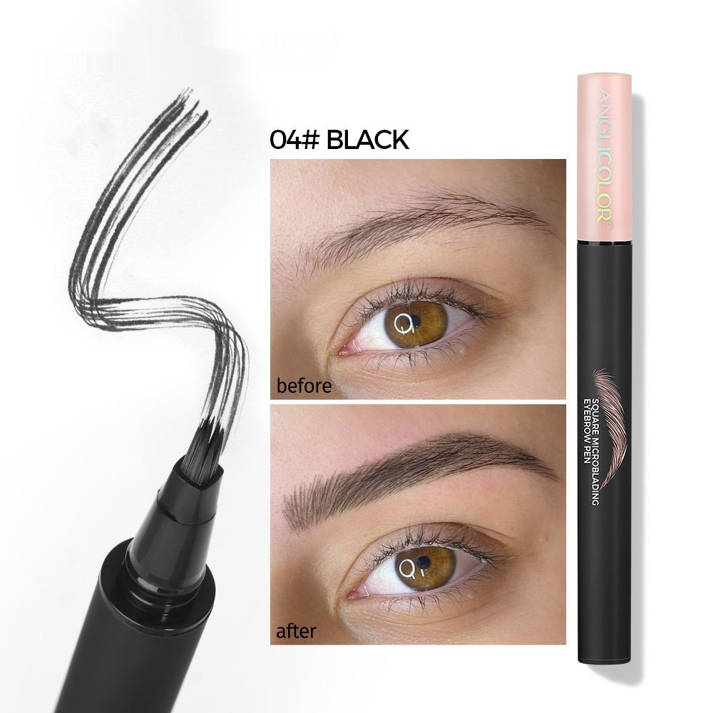 Multi-fork Liquid Eyebrow Pencil Wild Eyebrow Waterproof And Sweat-proof - LuxeBloom