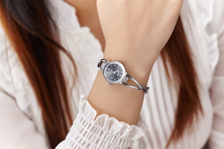 Steel belt ladies bracelet watch