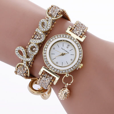 Bracelet watch sequin bracelet watch