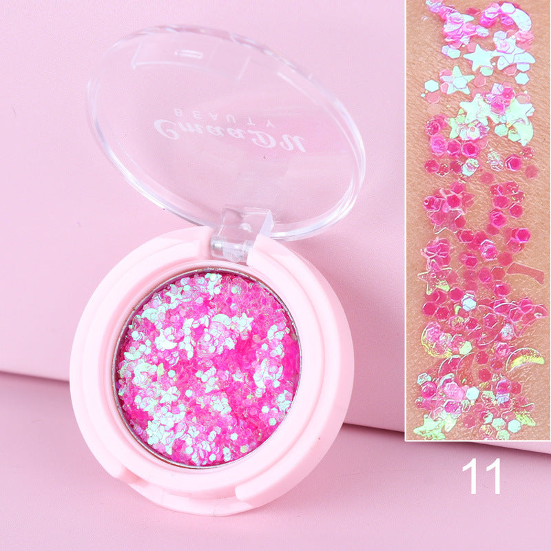 Monochrome Glitter Powder Sequin Eyeshadow - LuxeBloom