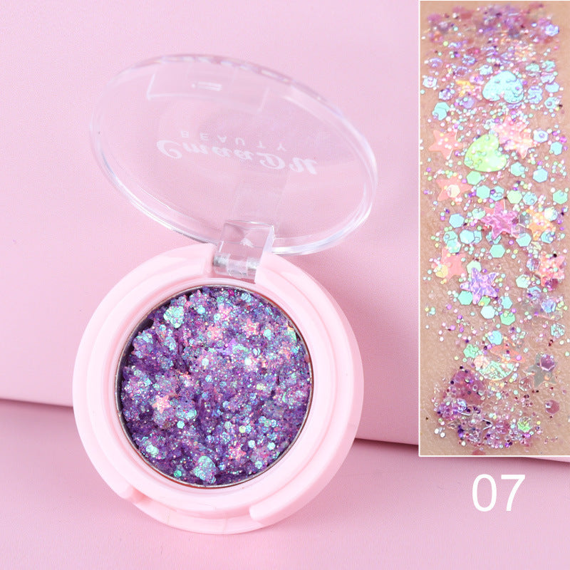 Monochrome Glitter Powder Sequin Eyeshadow - LuxeBloom