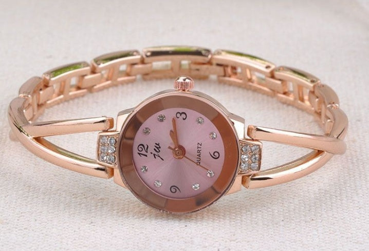 Steel belt ladies bracelet watch