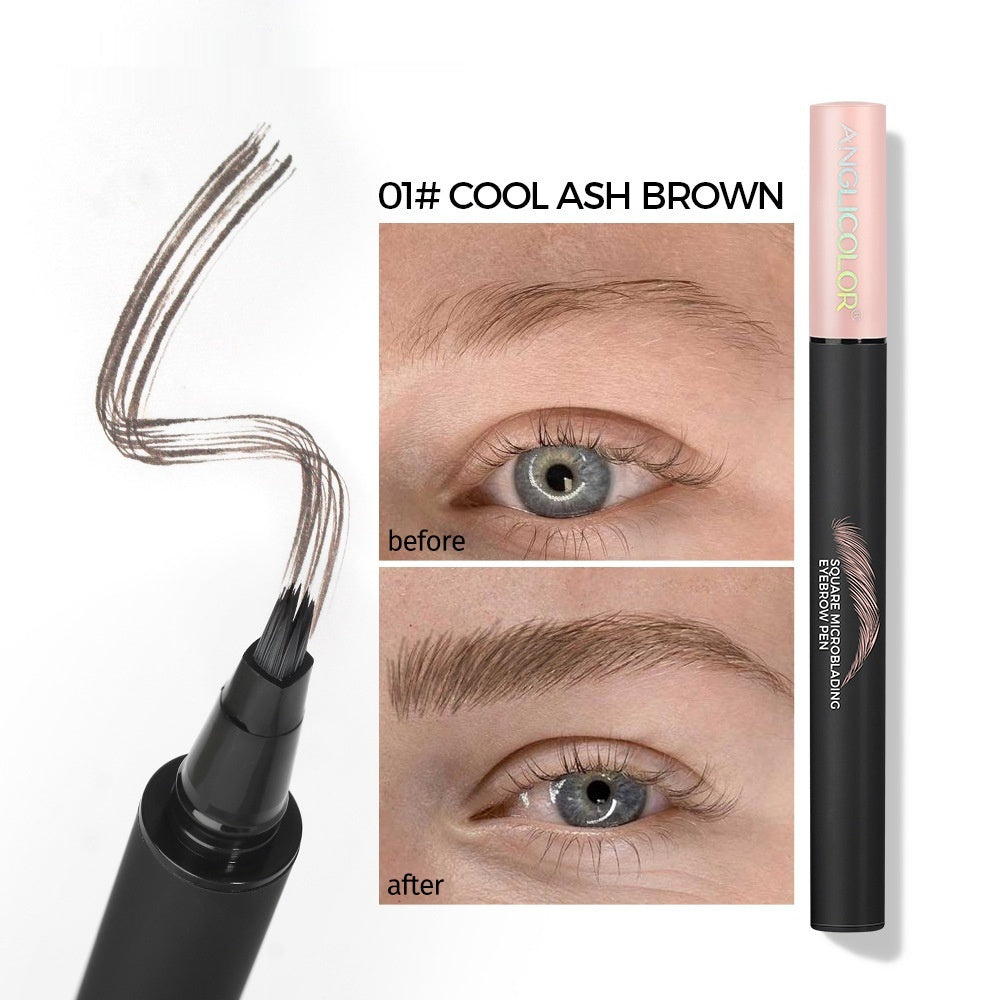 Multi-fork Liquid Eyebrow Pencil Wild Eyebrow Waterproof And Sweat-proof - LuxeBloom