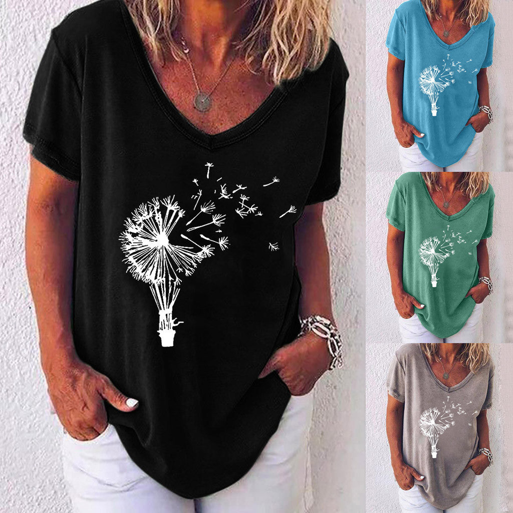 Casual Short Sleeve tops - LuxeBloom