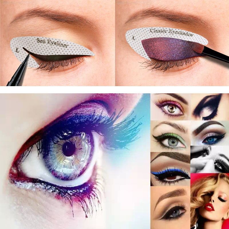 New Eyeshadow Eyeliner Makeup Template Sticker - LuxeBloom