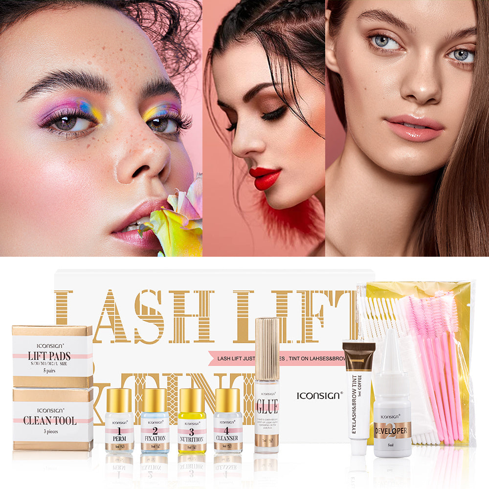 ICONSIGN Lash Lift EyeLash Eyebrow Dye Tint Kit Lashes Perm Set Brow Lamination Makeup Tools - LuxeBloom