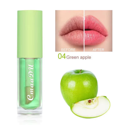 Fresh Fruit Lip Balm Lip Oil Moisturizing Temperature Color Changing Lipstick Long Lasting Hydrating Cherry Lip Gloss Cosmetic