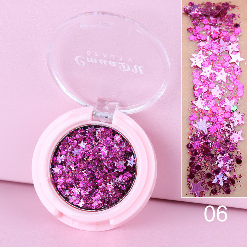 Monochrome Glitter Powder Sequin Eyeshadow - LuxeBloom
