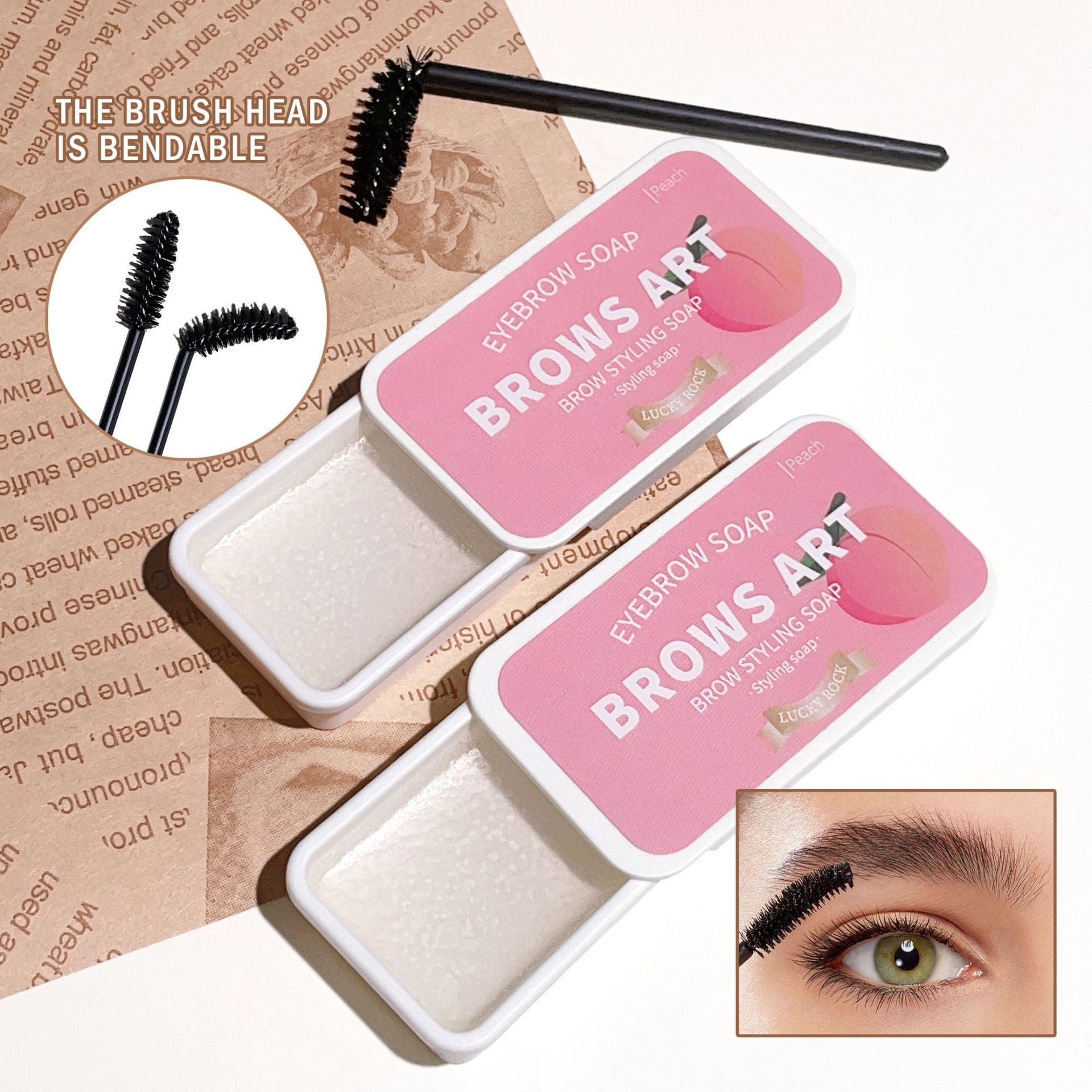 Iron Box Portable Three-dimensional Light Eyebrow Hair Styling Cream - LuxeBloom