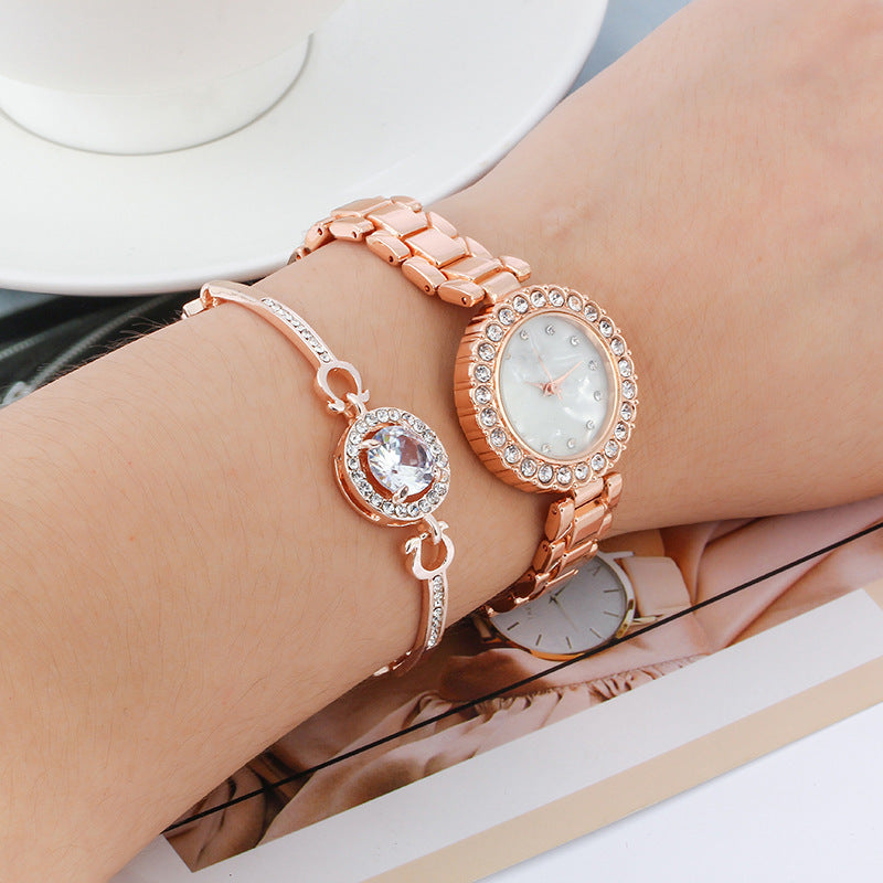 Women's Casual Diamond Quartz Bracelet Watch - LuxeBloom