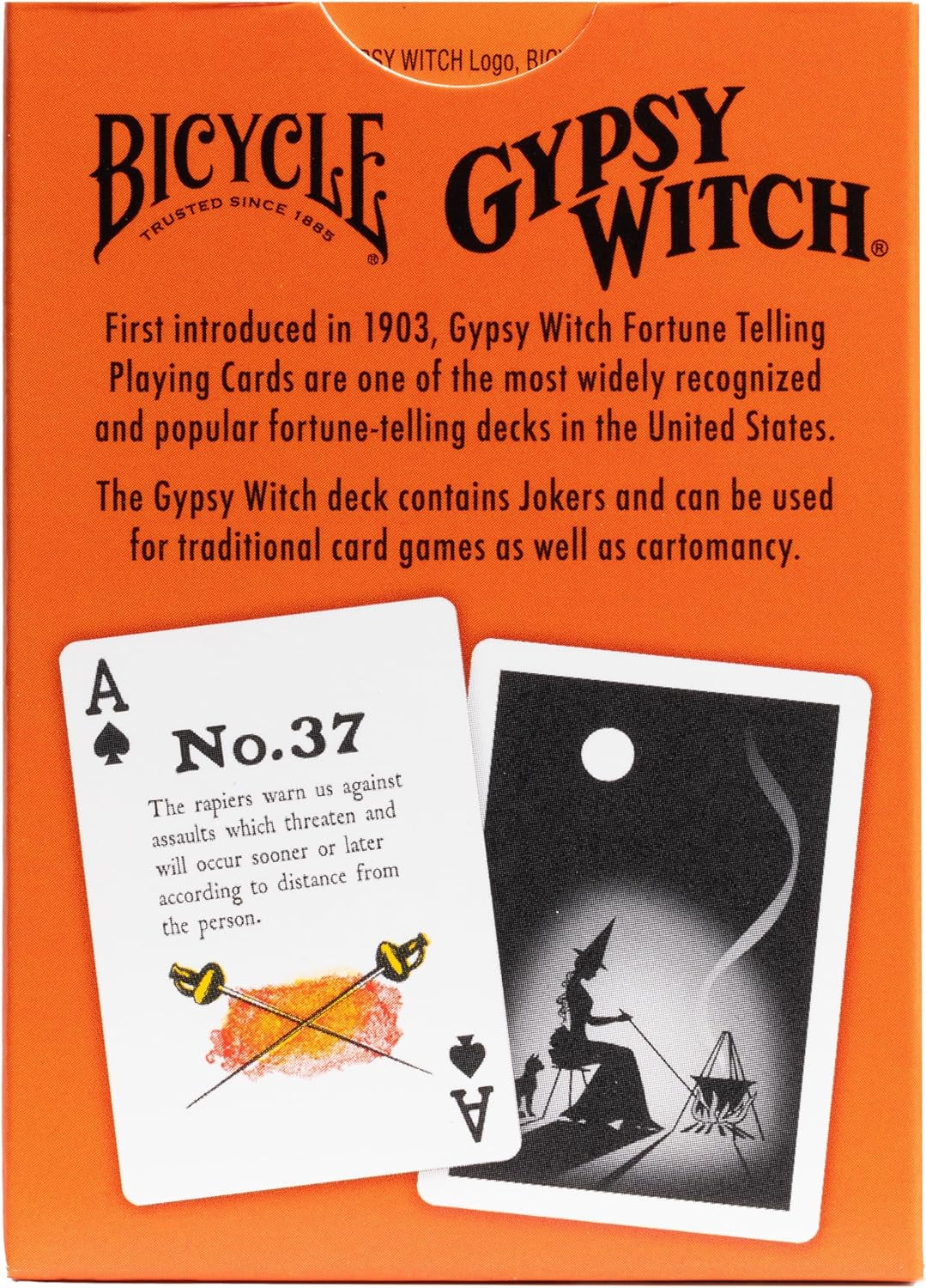 Gypsy Witch Fortune Telling Playing Cards, 52 Playing Card Deck, Play Card Games and Tarot Reading Magic