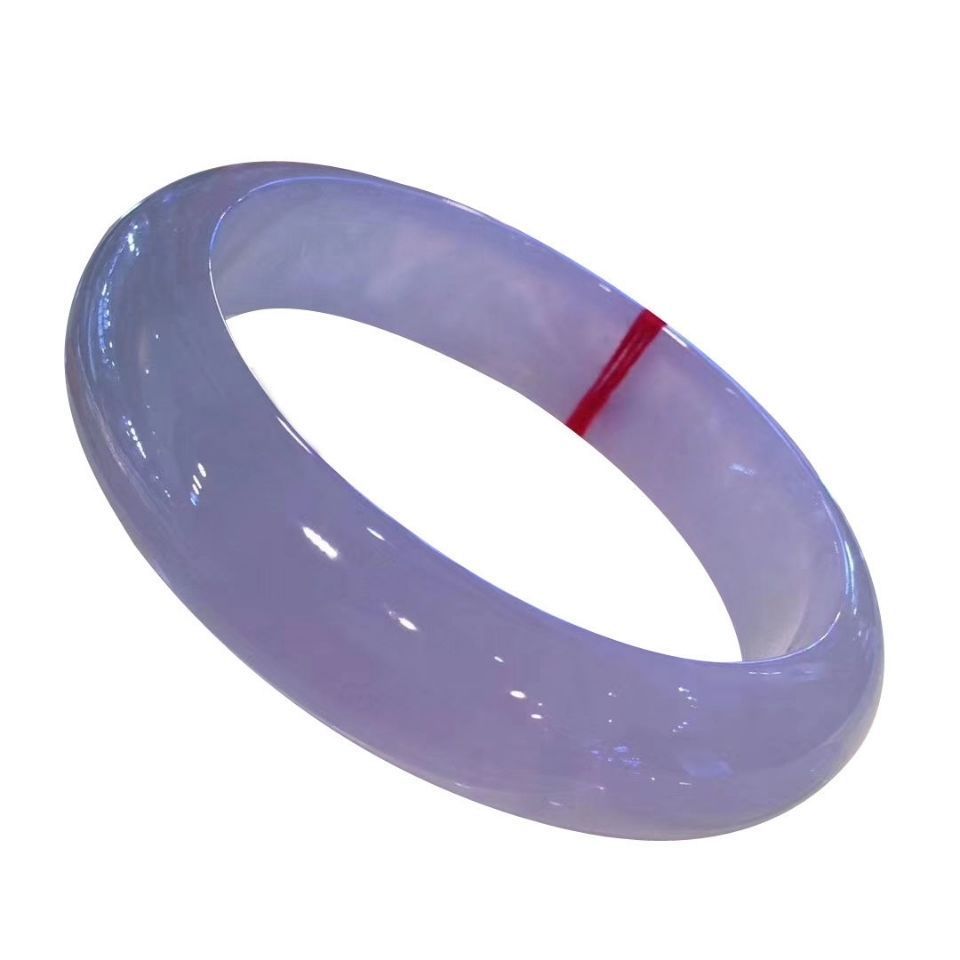 Natural Burma Jade Ice Waxy Kinds Violet Jade Bracelet - LuxeBloom