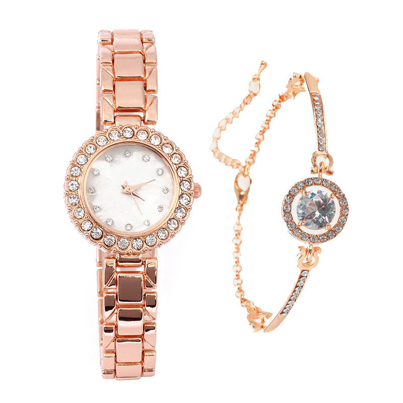 Women's Casual Diamond Quartz Bracelet Watch - LuxeBloom