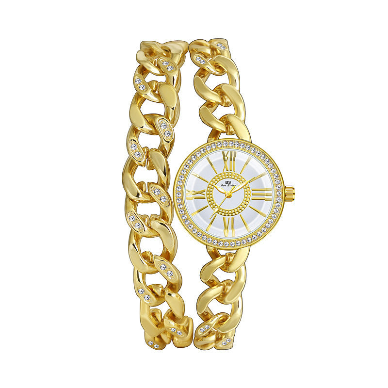 Chain Decoration Women's Bracelet Watch - LuxeBloom