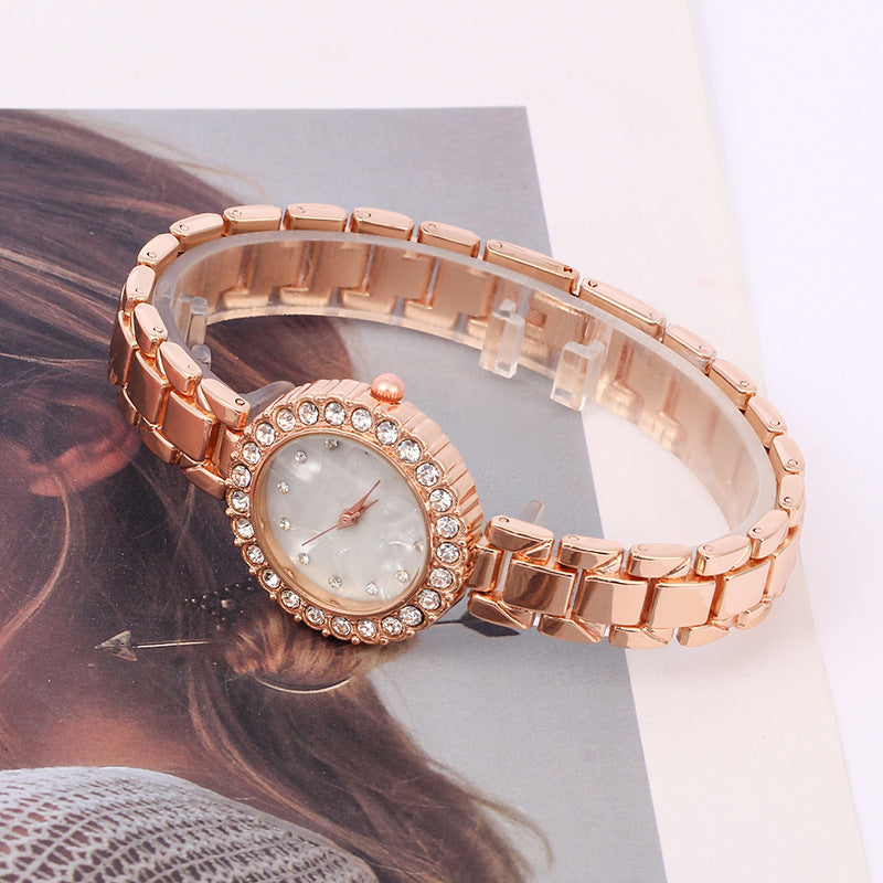 Women's Casual Diamond Quartz Bracelet Watch - LuxeBloom
