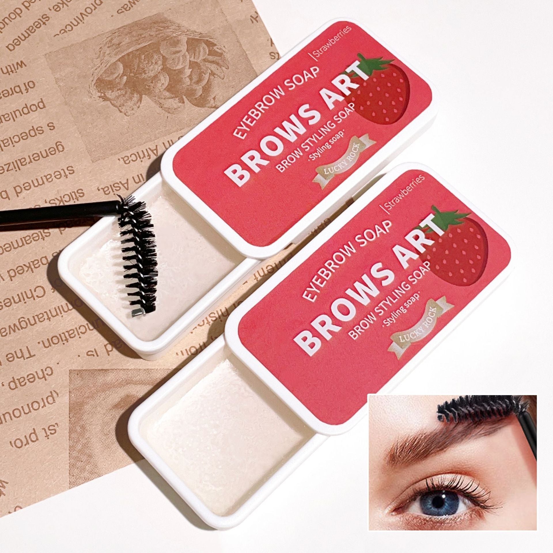 Iron Box Portable Three-dimensional Light Eyebrow Hair Styling Cream - LuxeBloom